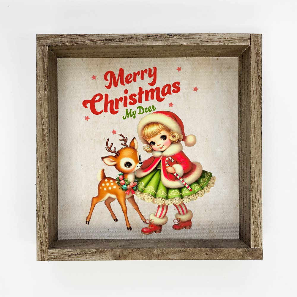 Vintage 1950's Merry Christmas My Deer - Vintage Christmas