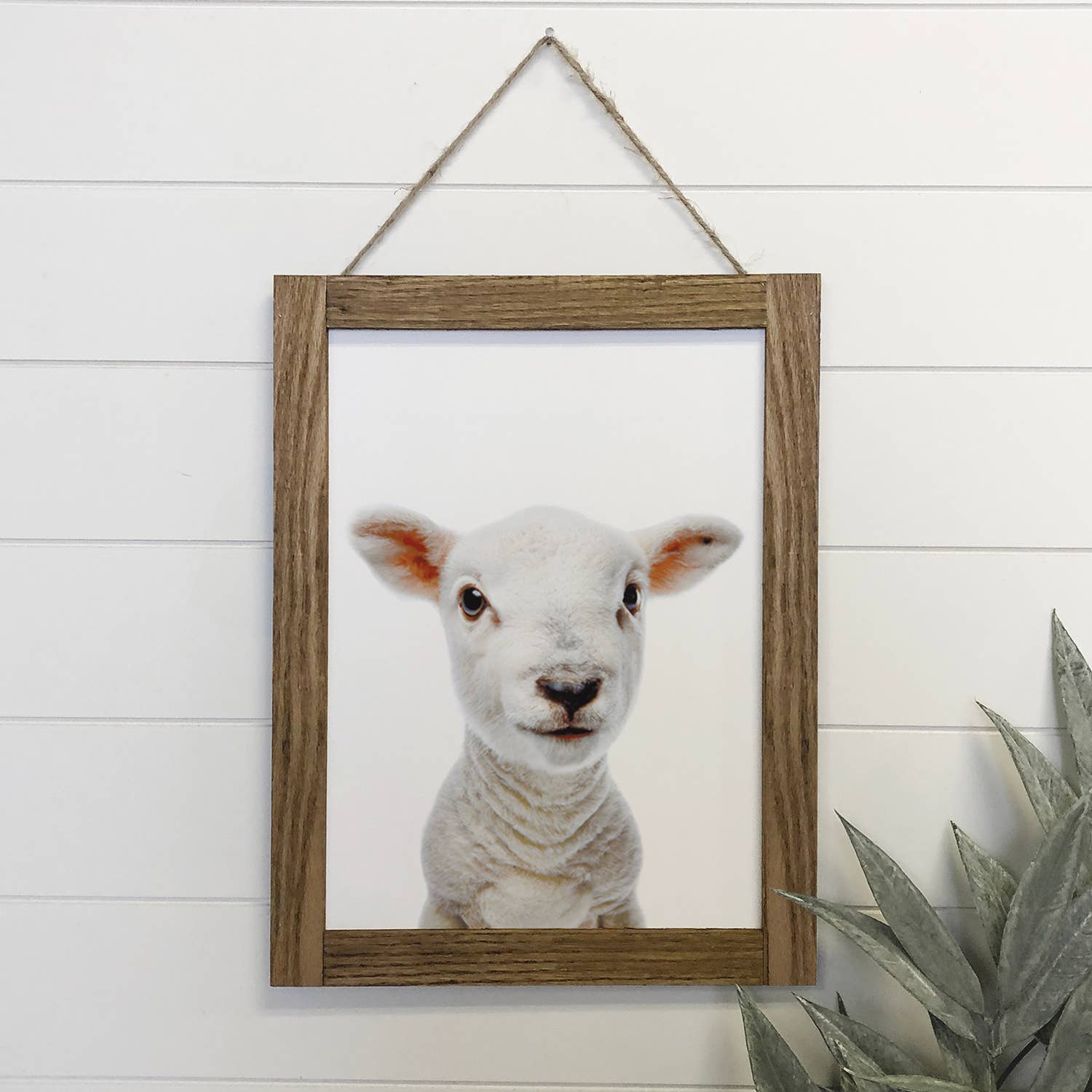 Baby Sheep Wood Farmhouse Sign Cute Animal Wall Art