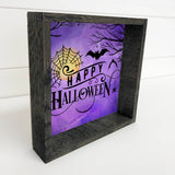 Happy Halloween Purple Sky - Cute Halloween Sign - Halloween