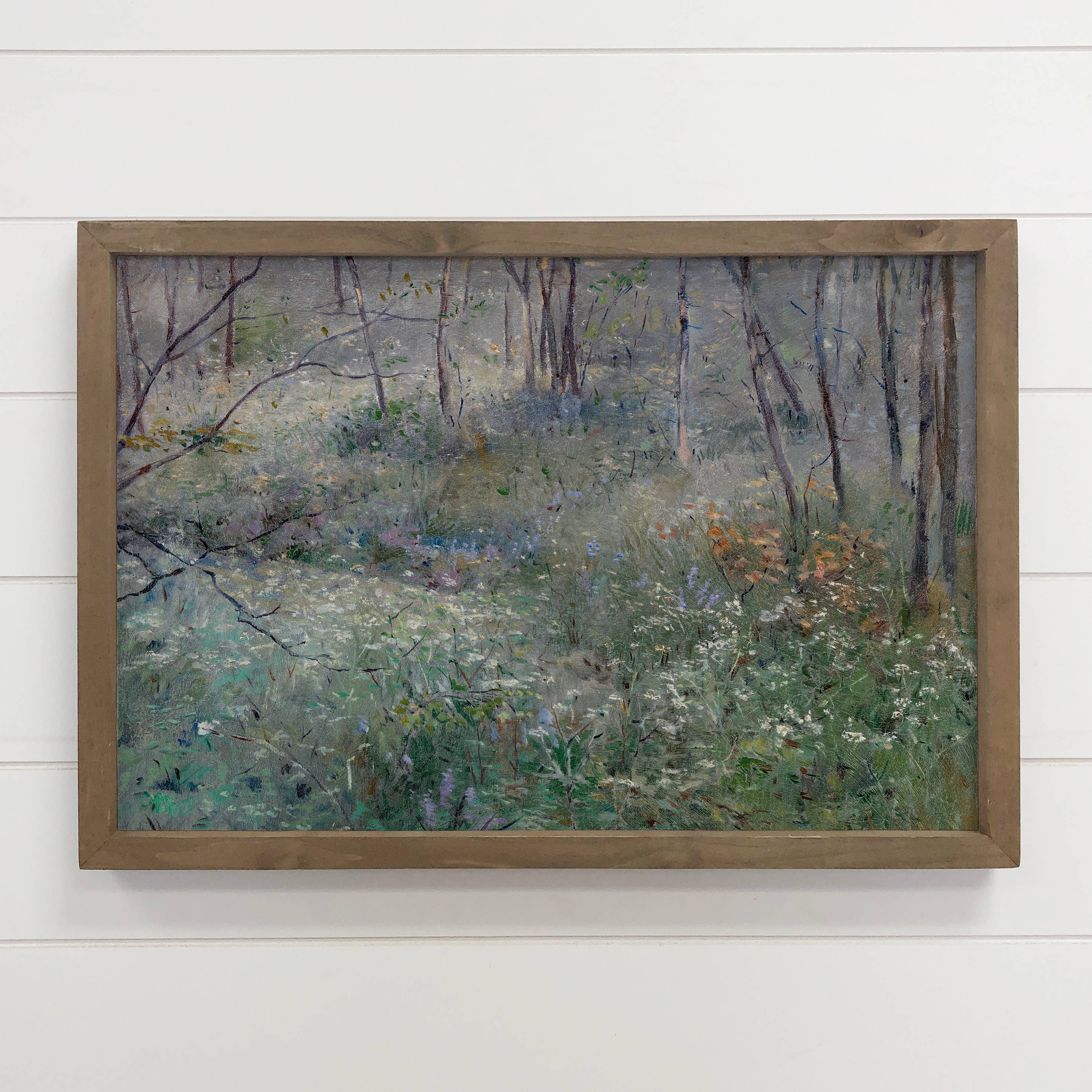 Flowers in the Wild - Flower Canvas Art - Wood Framed Art