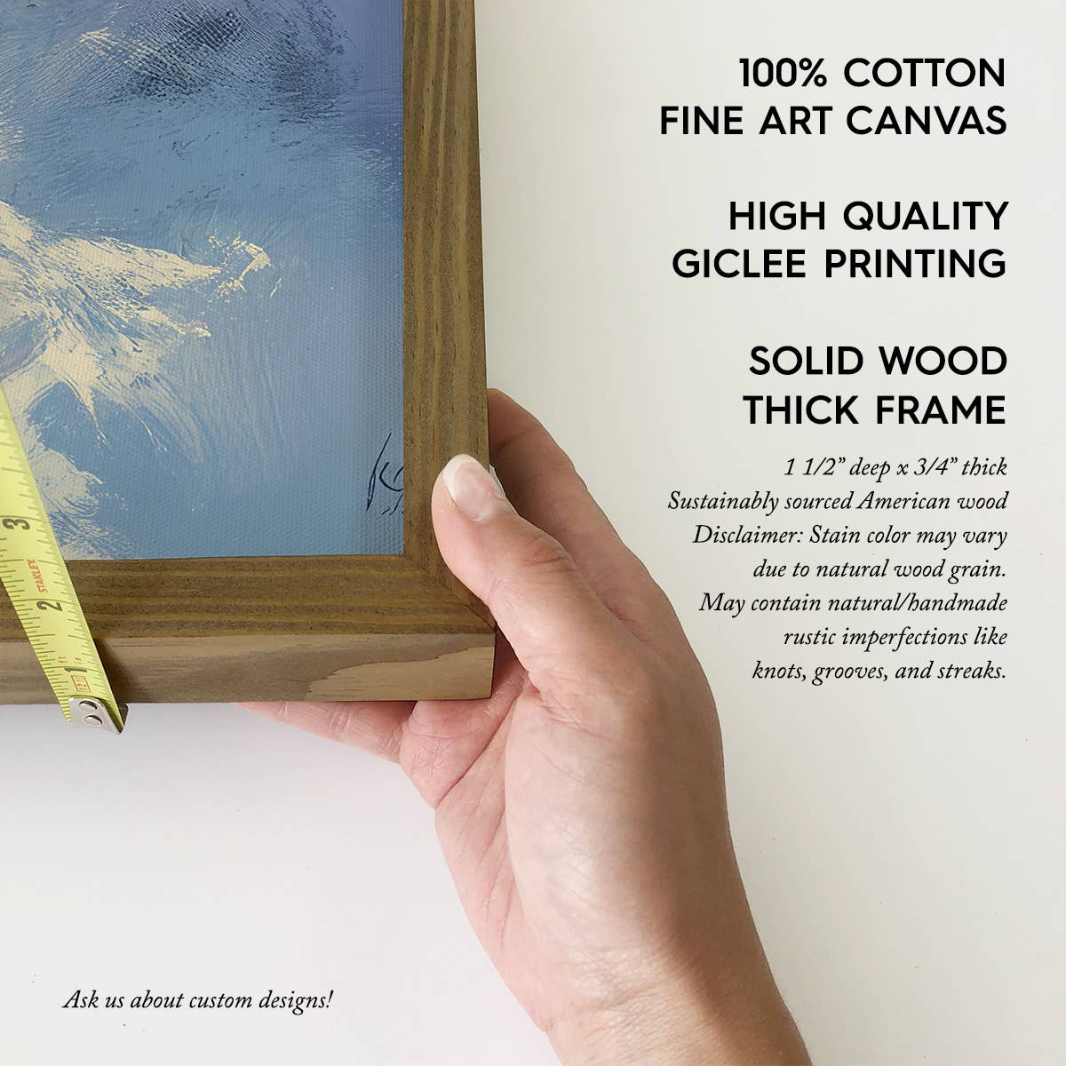 Winter Country Road - Mountain Lodge Canvas Art - Framed Art