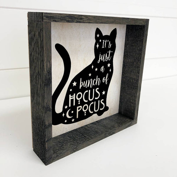 Hocus Pocus Black Cat - Cute Black Cat Halloween Sign