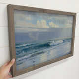 Rhode Island Waves - Beach House Decor - Framed Nature Art