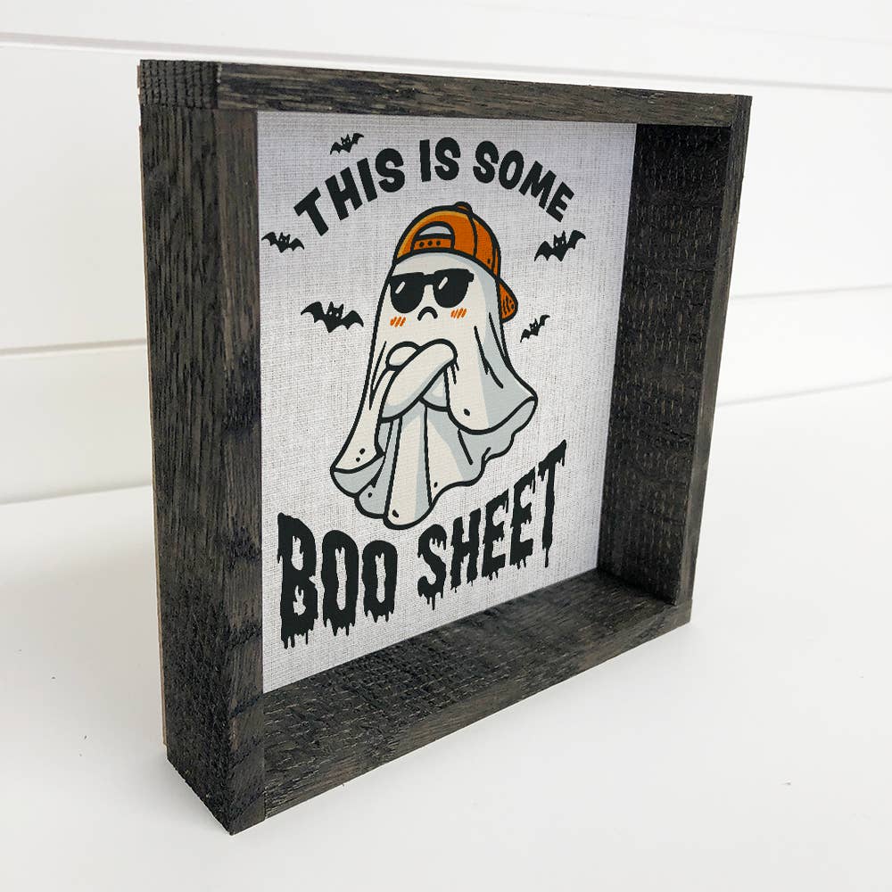 Funny Halloween This is Some Bull Sheet Ghost - Canvas Art