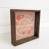 Fall Breeze and Autumn Leaves Small Fall Shelf Decor