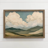 Cumulus Landscape - Rolling Hills Landscape Canvas Art