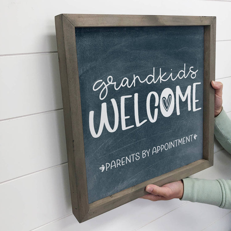 Funny Sign Decor for Grandma's House - Grandkids Welcome