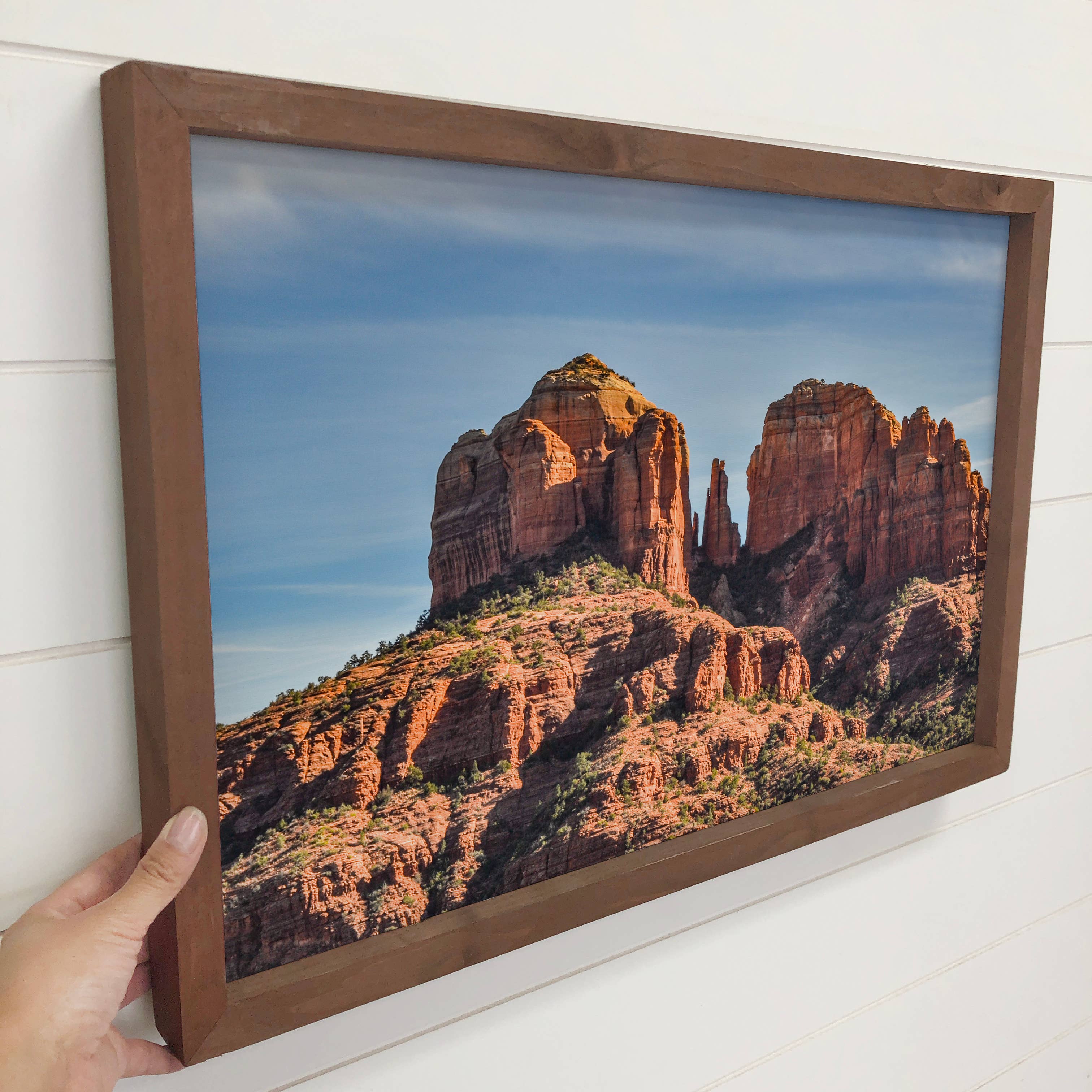 Cathedral Rock - Desert Photograph - Large Canvas Art Frame