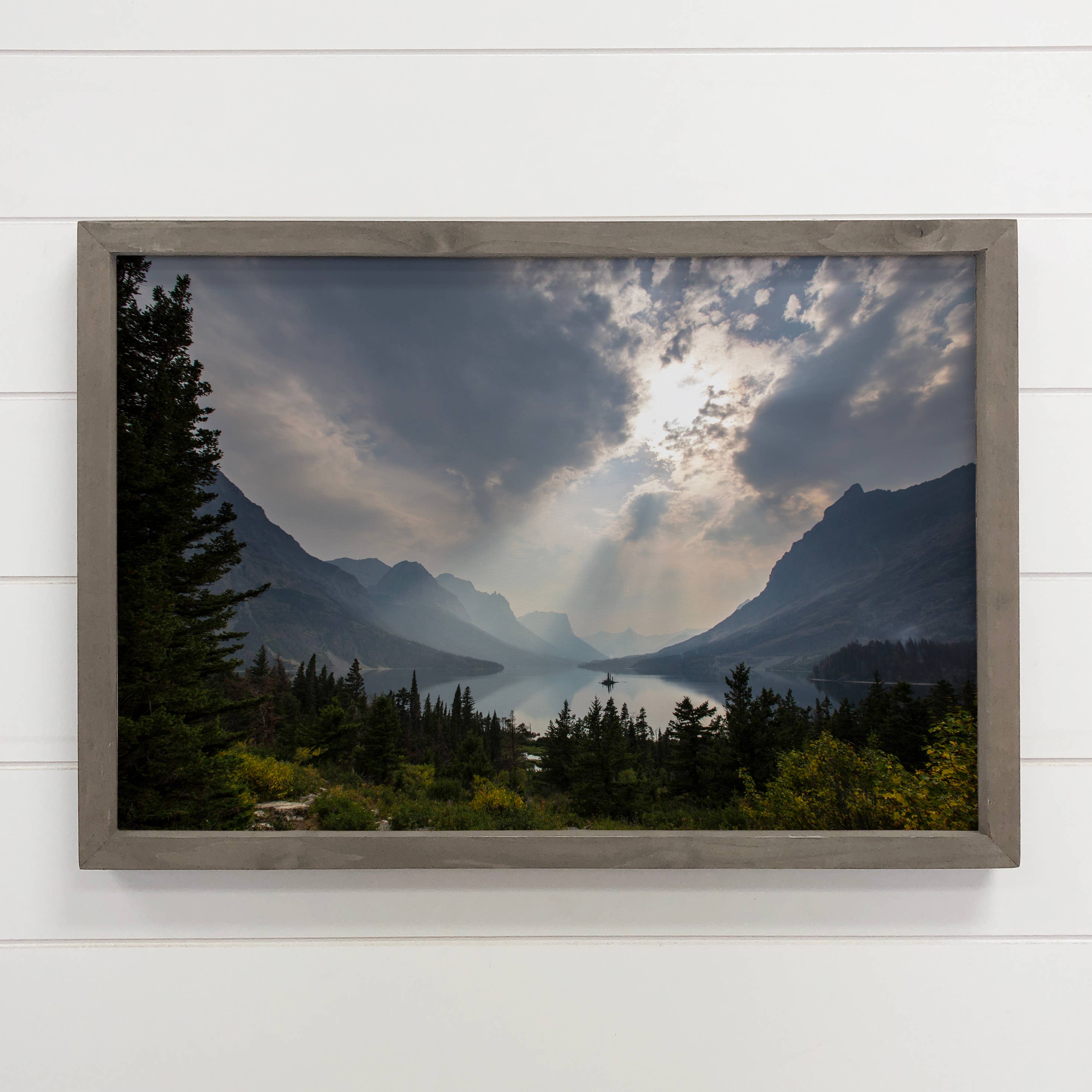 Wild Goose Island - Framed Nature Decor -Cabin Wall Art