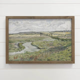 Stream in the Midwest - Framed Nature Art - Farmhouse Decor