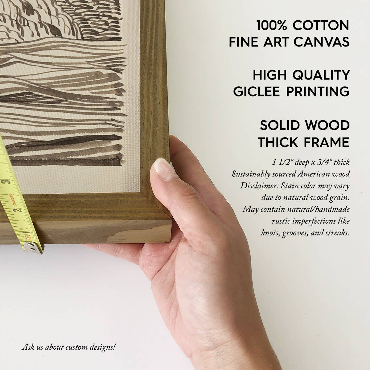 Strait Magellan - Nature Landscape Canvas Art - Wood Framed