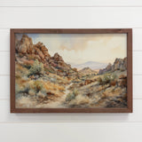 Colorado Mountainside Watercolor - Mountain Landscape Canvas