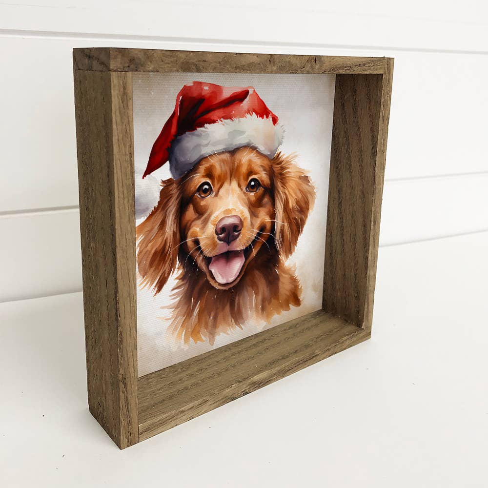 Long Haired Dachshund Santa Hat - Cute Holiday Animal Decor