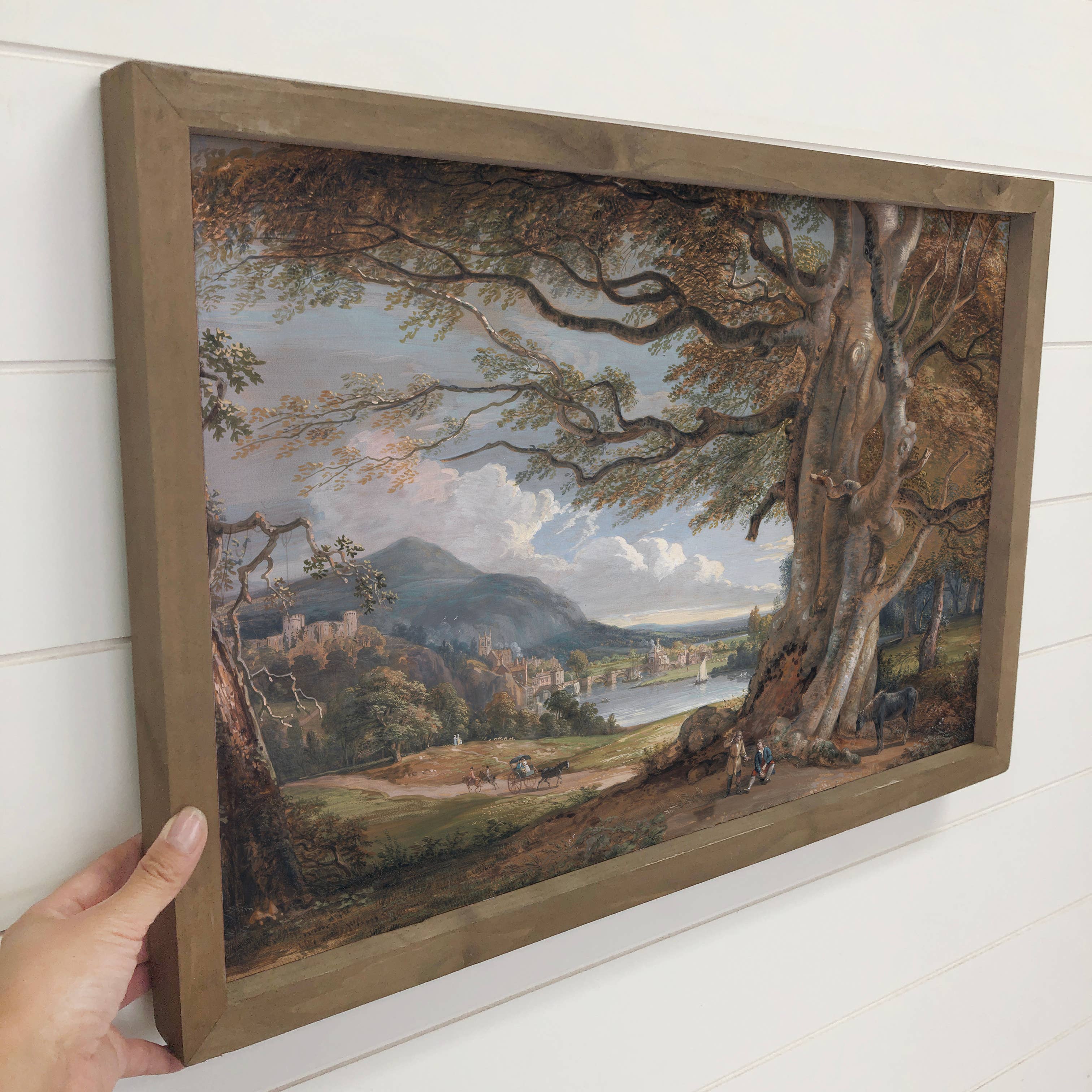 Bridgenorth England Tree - Nature Canvas Art - Wood Framed