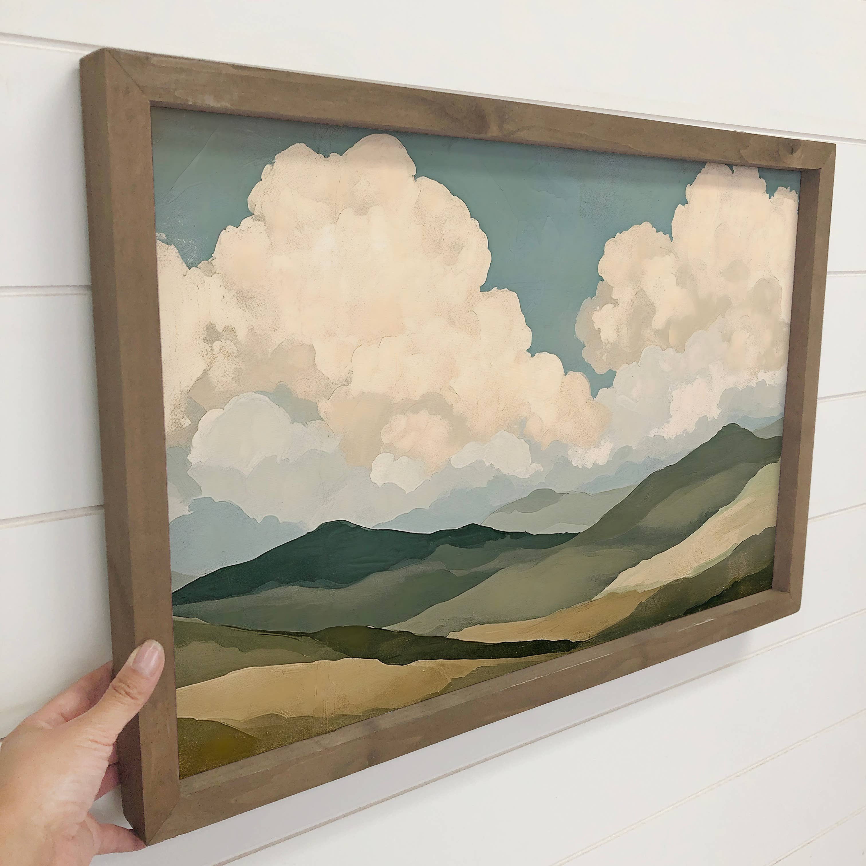 Cumulus Landscape - Rolling Hills Landscape Canvas Art