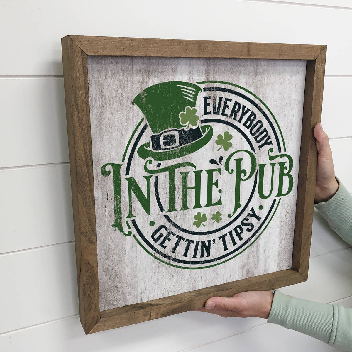 Everybody in the Pub Gettin Tipsy - St Patrick's  Canvas Art