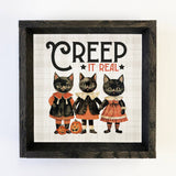 Halloween Vintage Creep it Real - Cute Animal Halloween Art