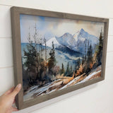 Rocky Mountain Woods - Mountain Landscape Canvas Art