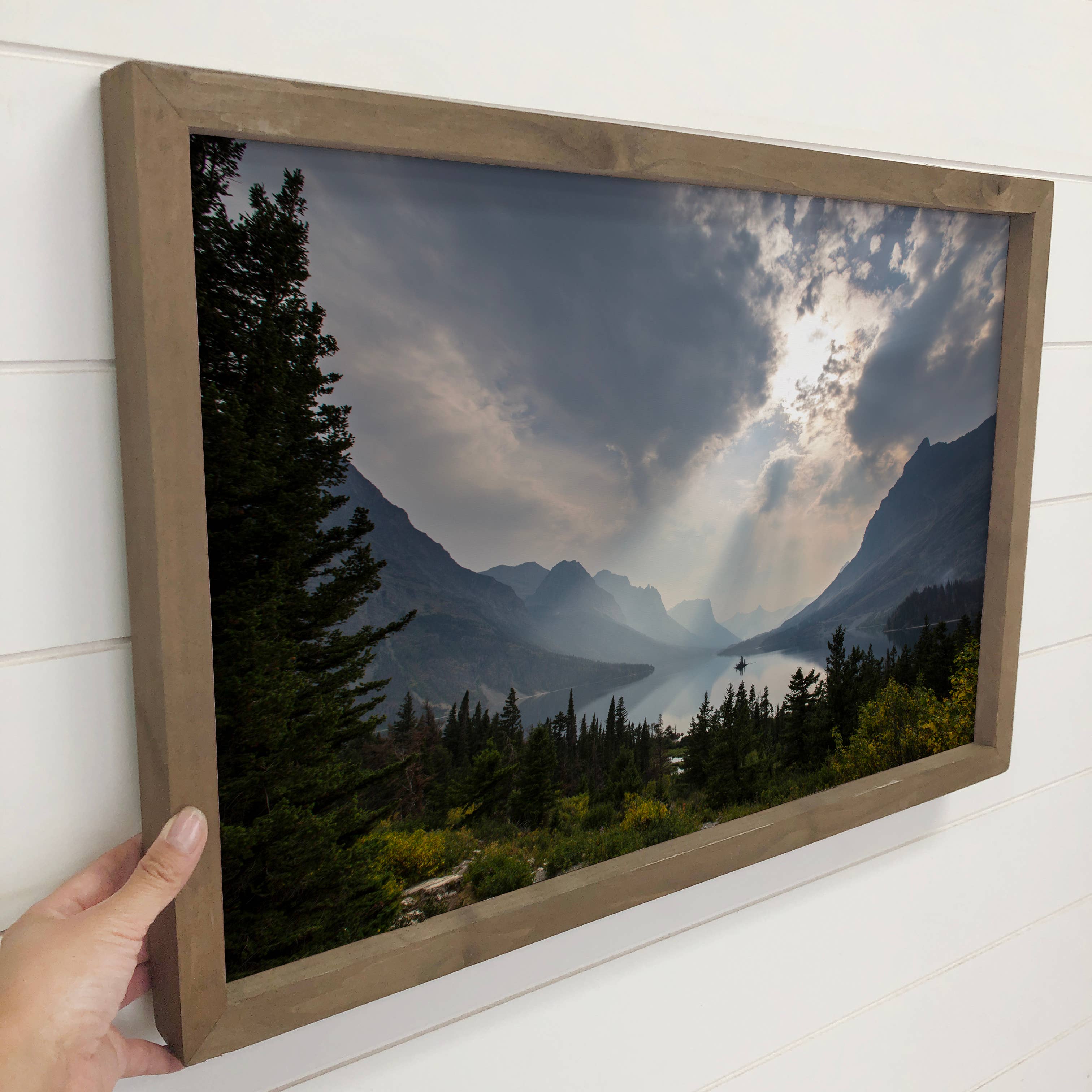 Wild Goose Island - Framed Nature Decor -Cabin Wall Art