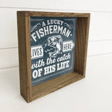 Fish Wall Décor- A Lucky Fisherman Farmhouse Sign