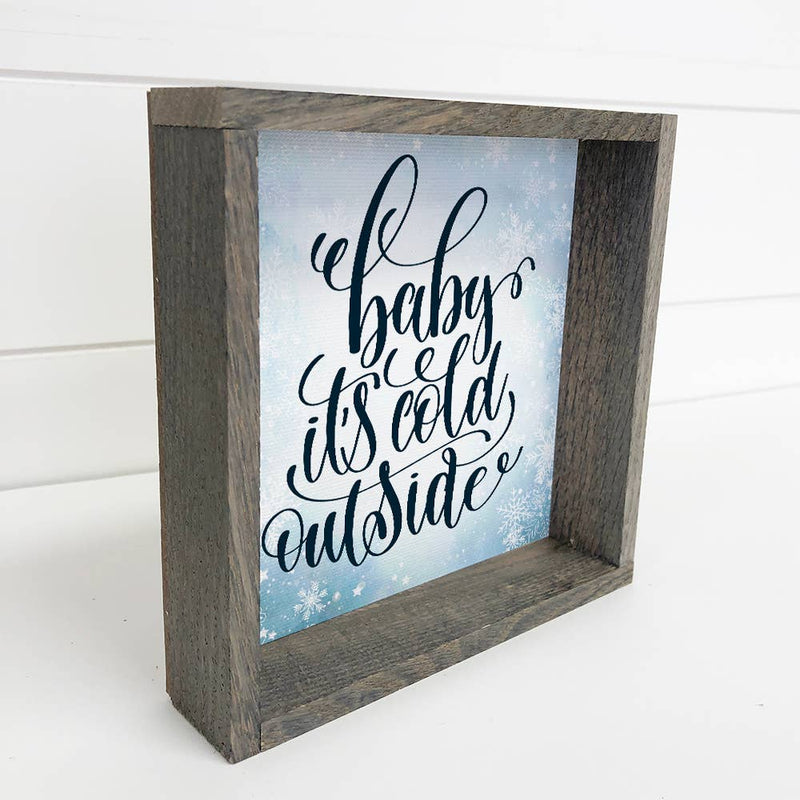 Baby Its Cold Outside Small Shelf Sitting Décor