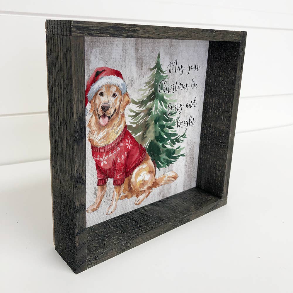 May Your Christmas Be Furry and Bright - Christmas Canvas