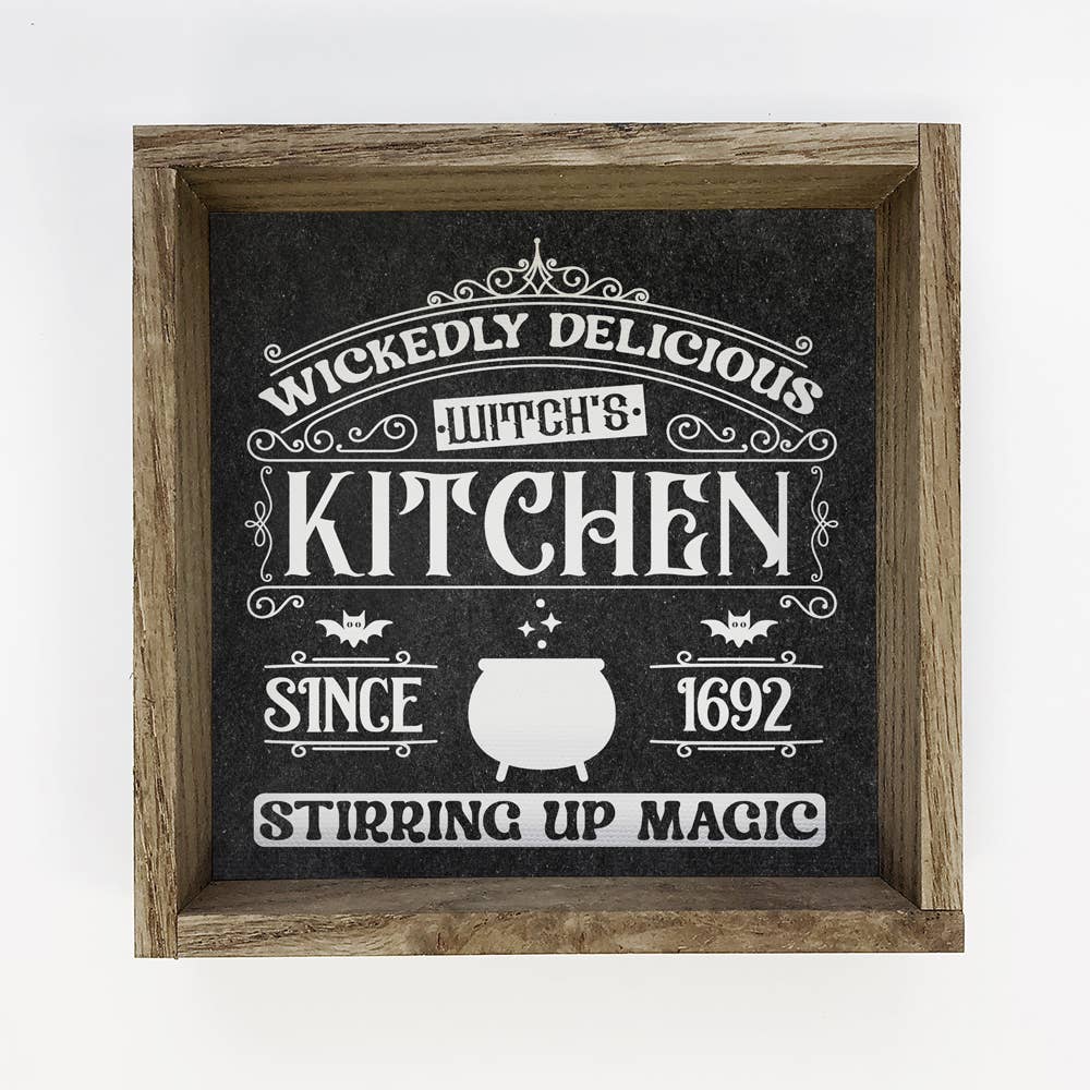 Witch Kitchen - Wickedly Delicious - Halloween Sign Decor