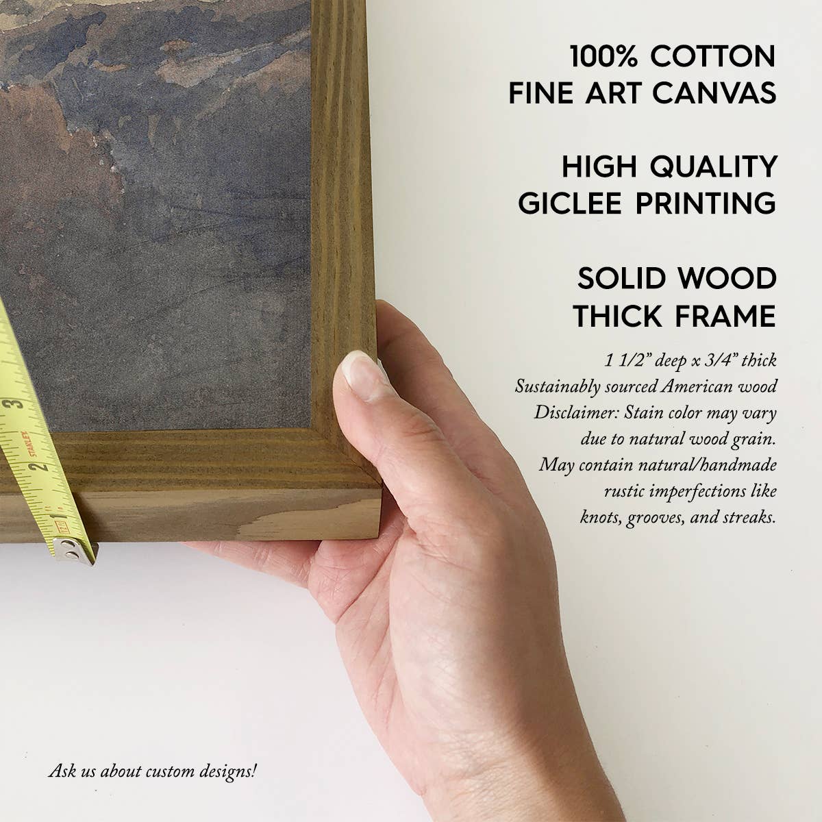 Tree Line on the Mountains - Mountain Landscape Canvas Art