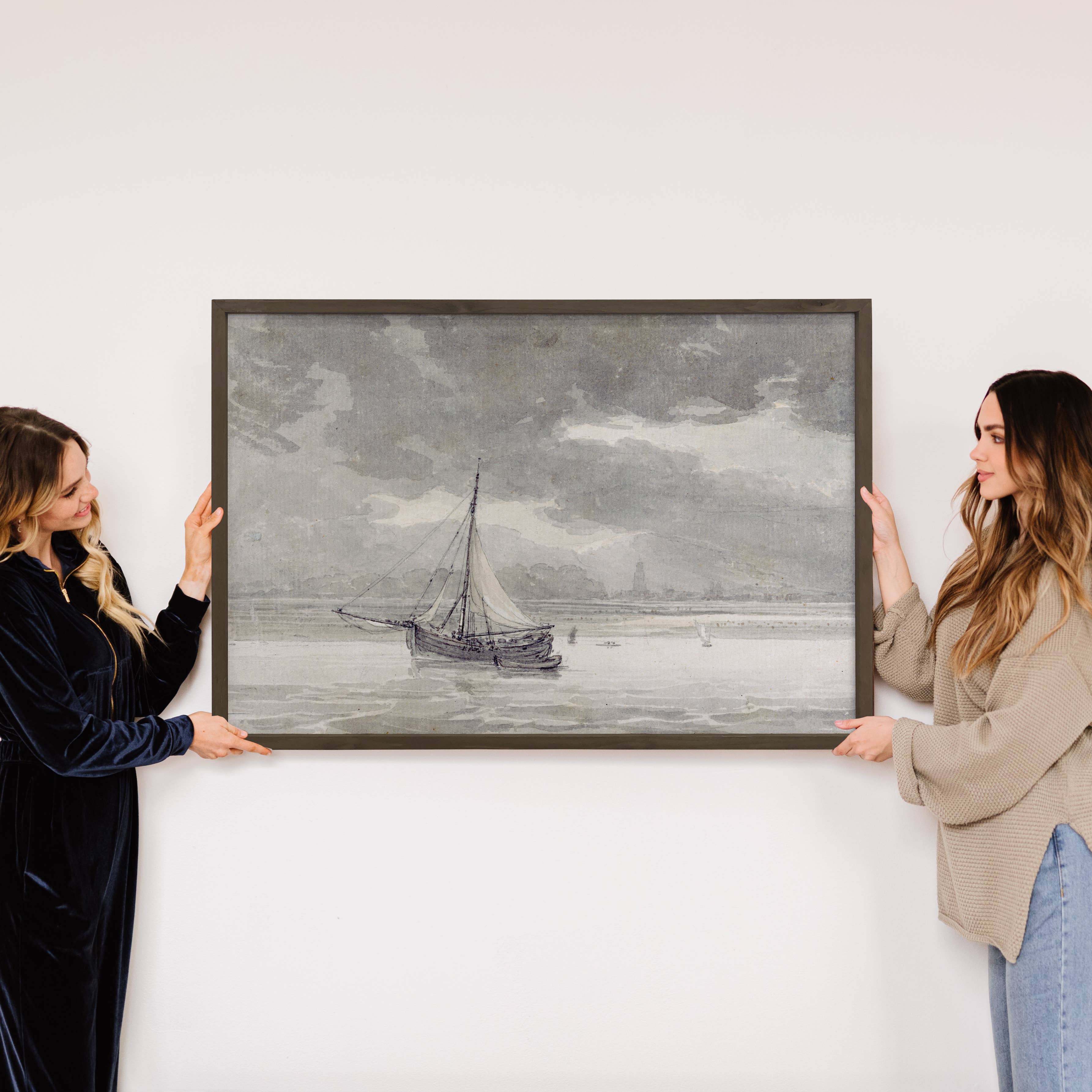 River Thames Ship - Ship Canvas Art - Wood