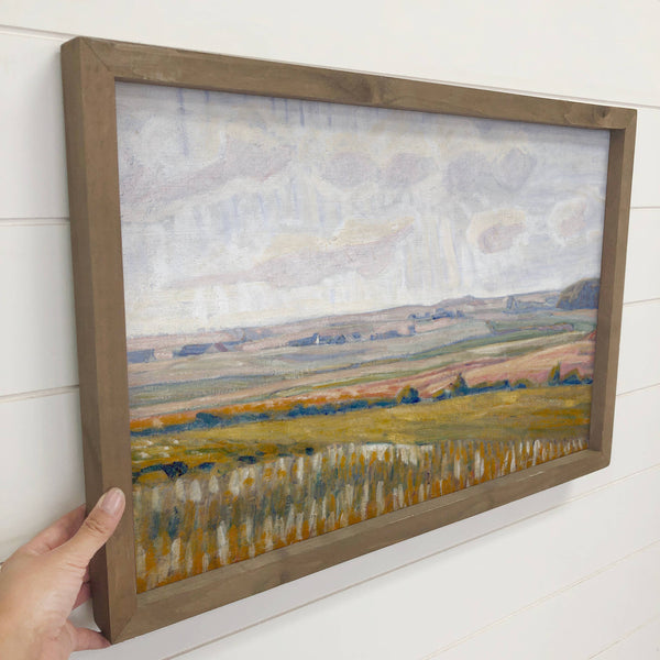Great Plains - Nature Canvas Art - Wood Framed Canvas Art