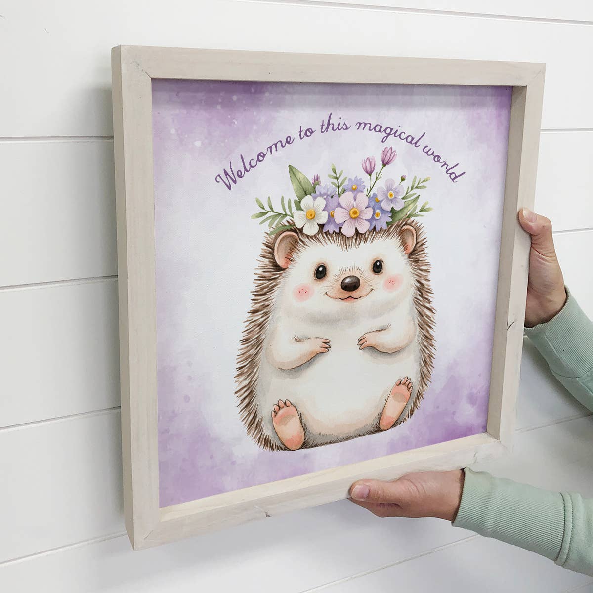 Welcome to this Magical World Hedgehog - Hedgehog Canvas Art