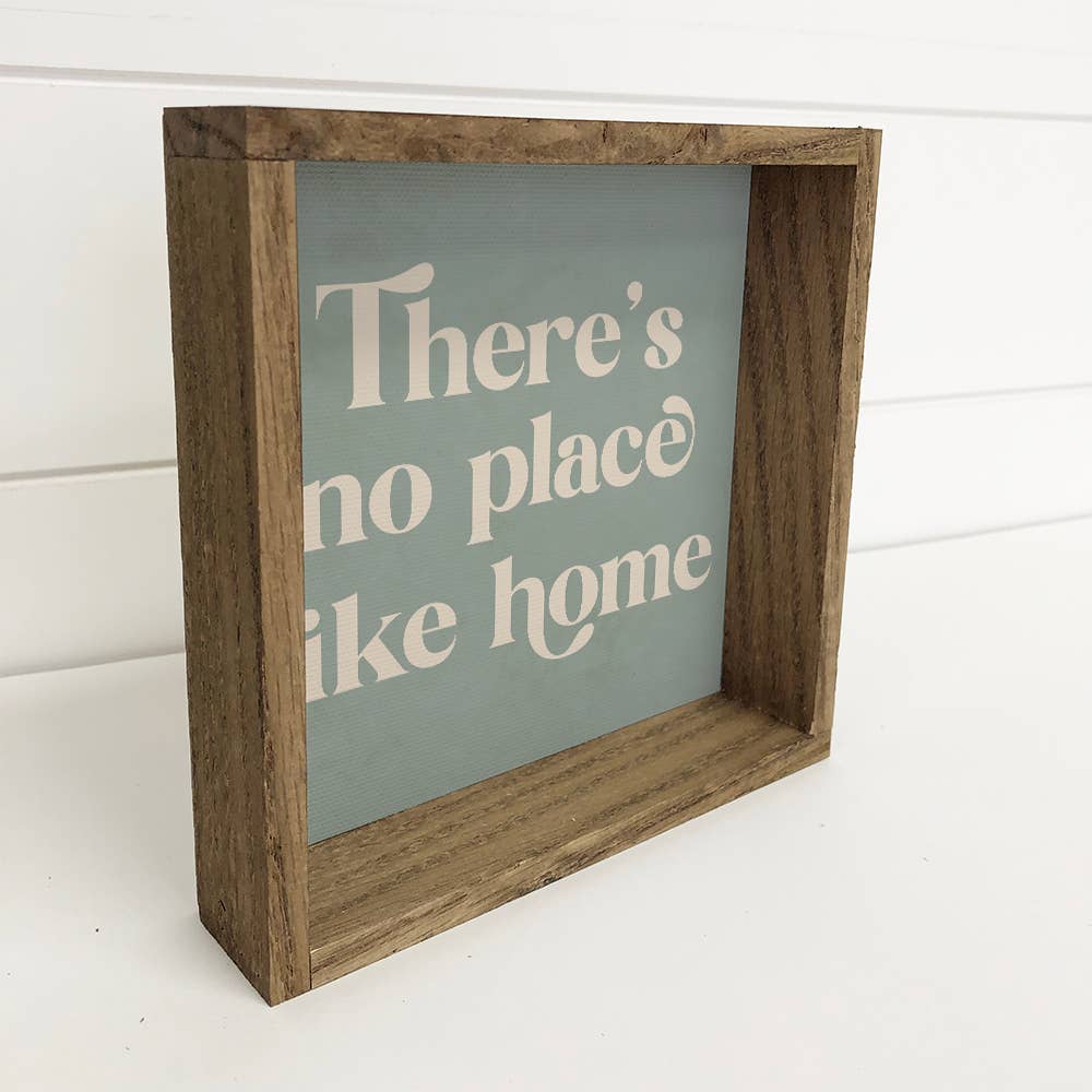 Quote There's No Place Like Home - Home Canvas Word Artwork