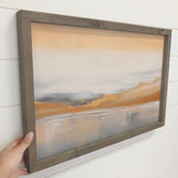 Abstract Horizon Wall Art - Landscape Canvas Art - Framed