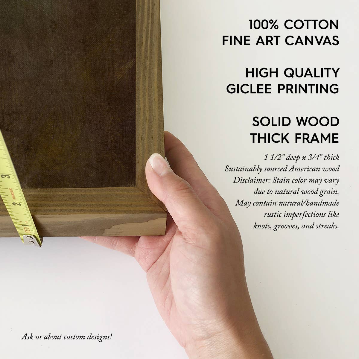 Vintage Hollyhocks - Flower Canvas Art - Wood Framed Art