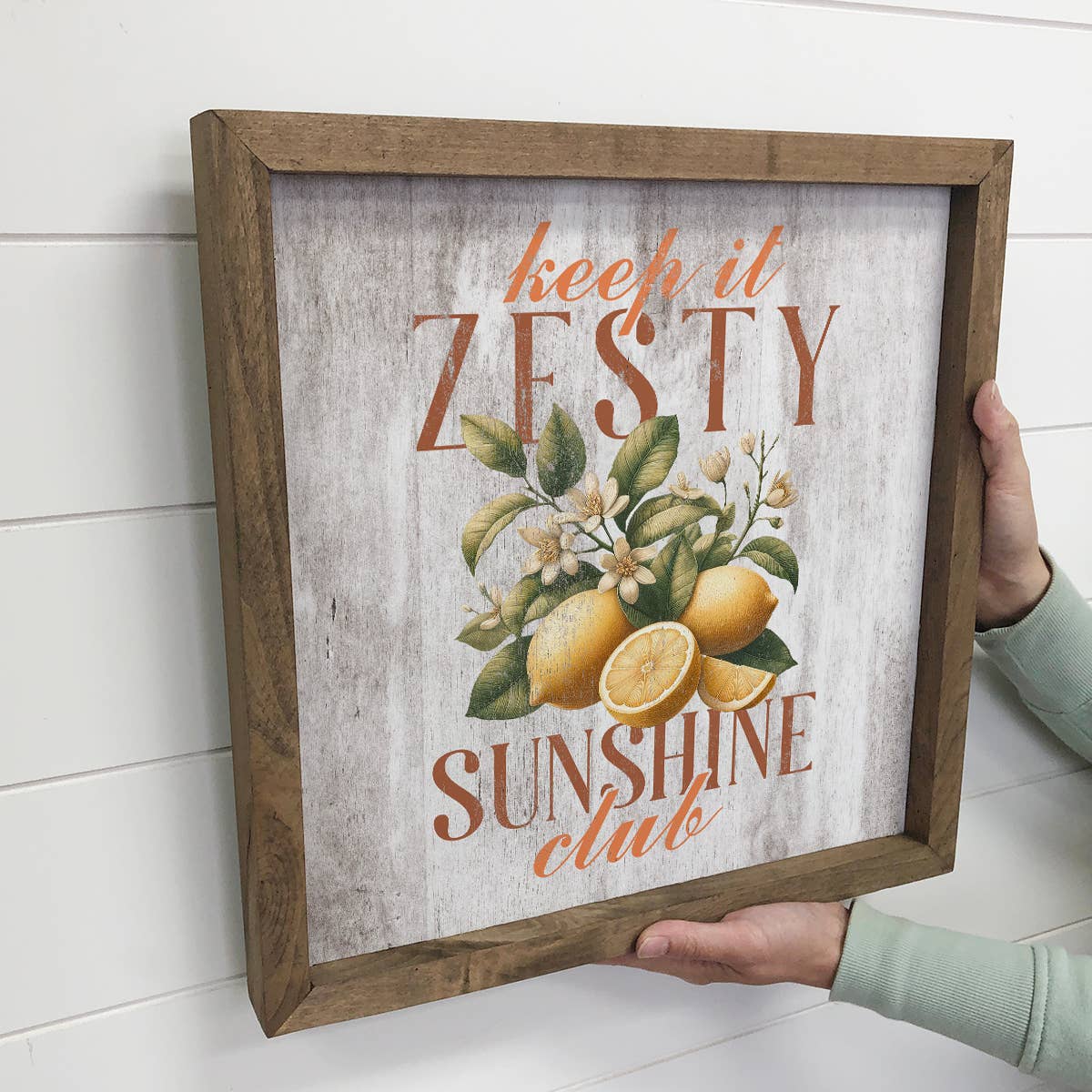 Keep it Zesty Sunshine Club Citrus - Summer Canvas Word Art