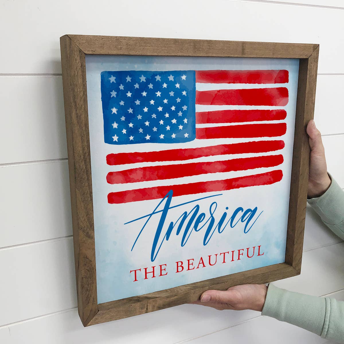 4th of July Décor- America the Beautiful Flag