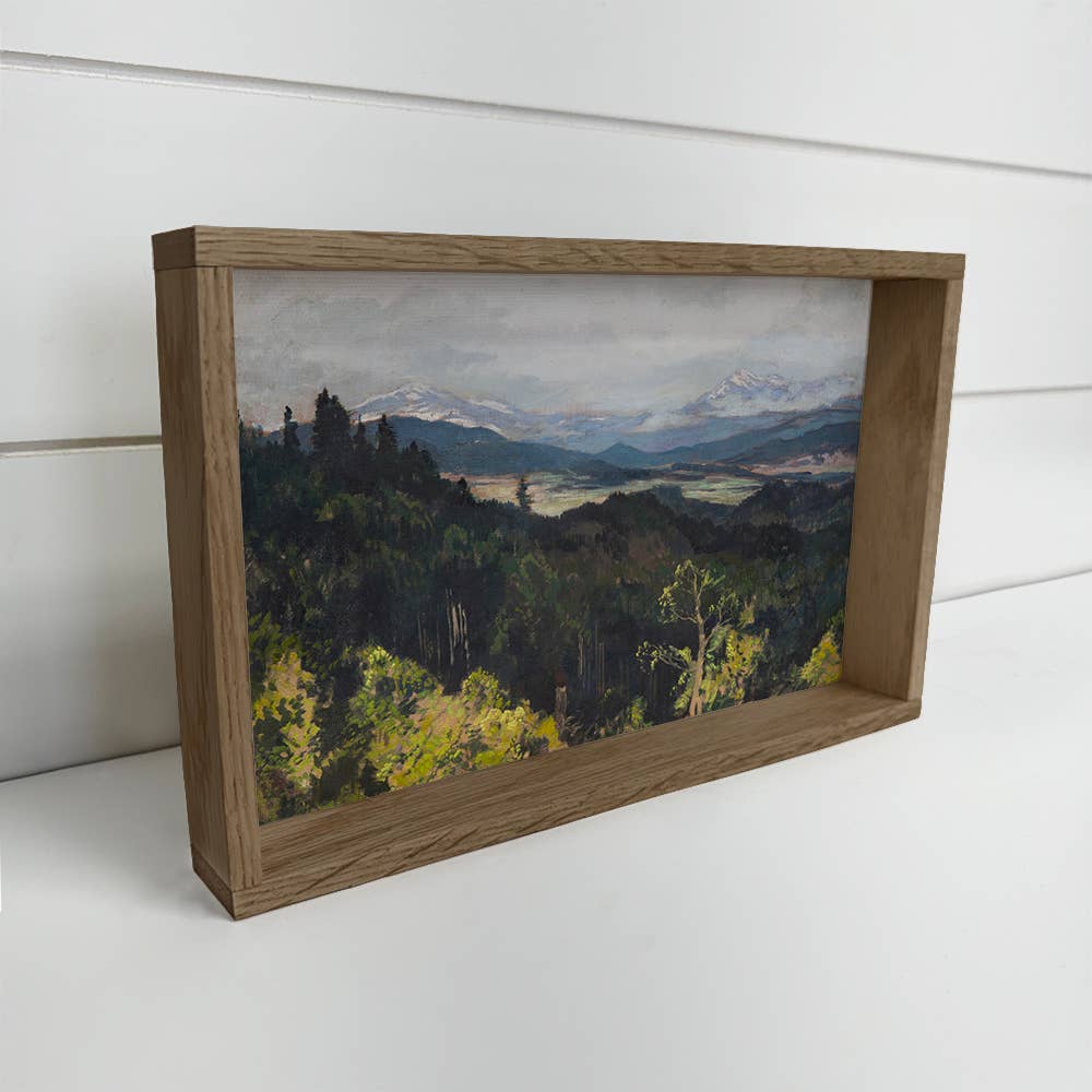 Mountainous Landscape - Nature Landscape Canvas Art