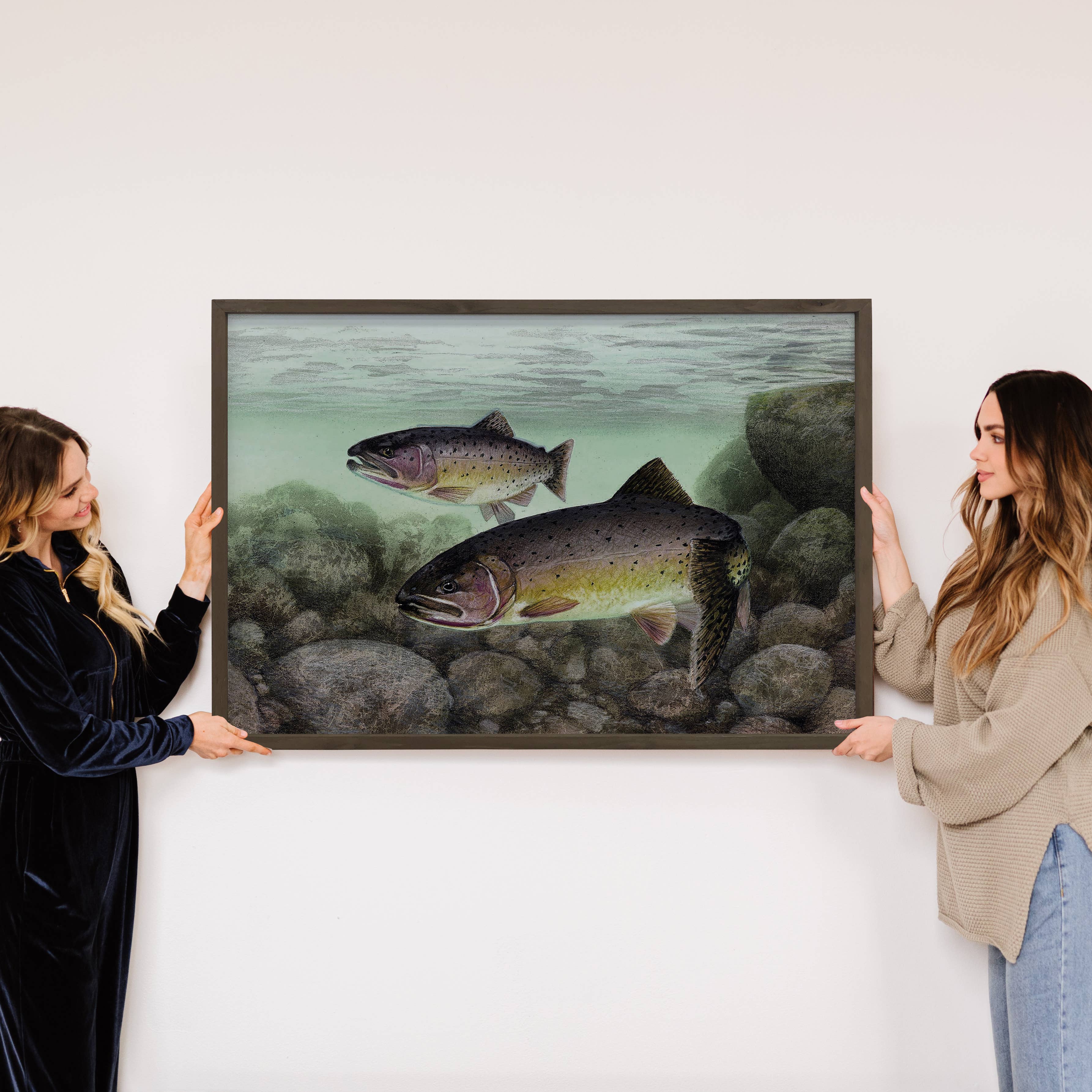 Cutthroat Trout - Fish Canvas Art - Wood Framed Artwork