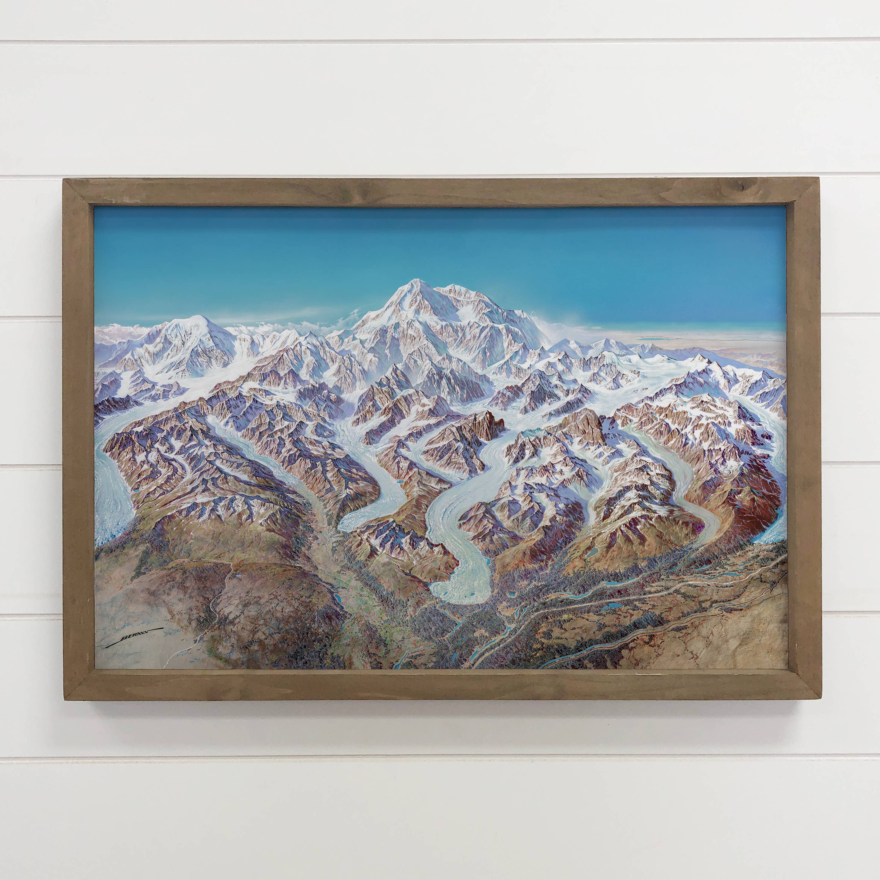 Denali National Park - Mountain Canvas Art - Wood Framed Art