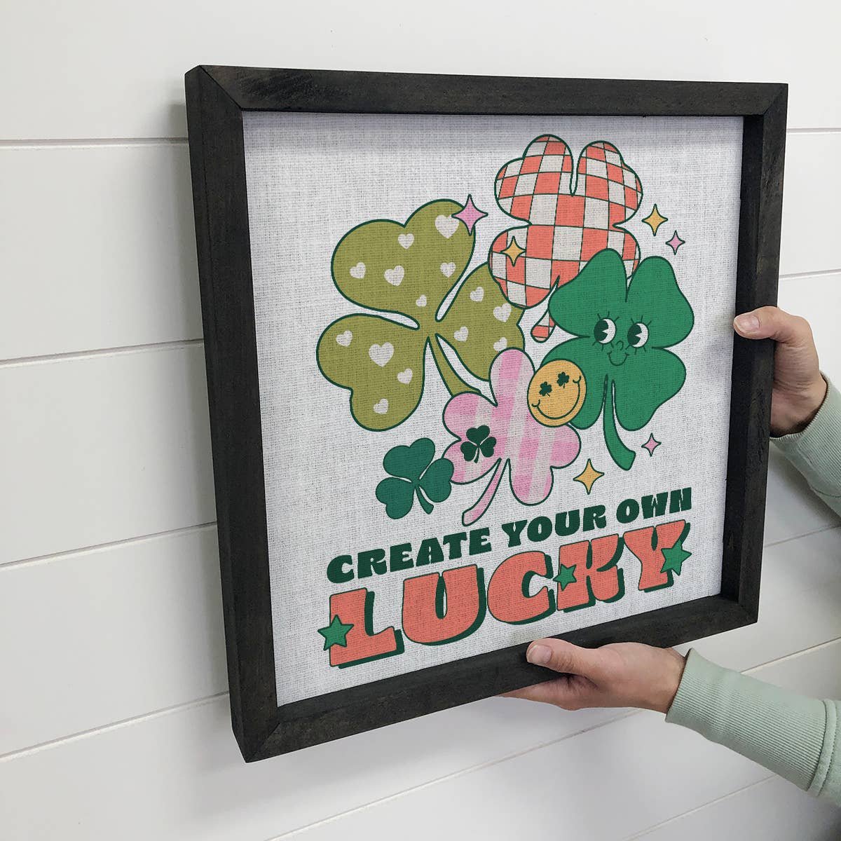 Retro Create Your Own Lucky - St Patrick's Day Word Art