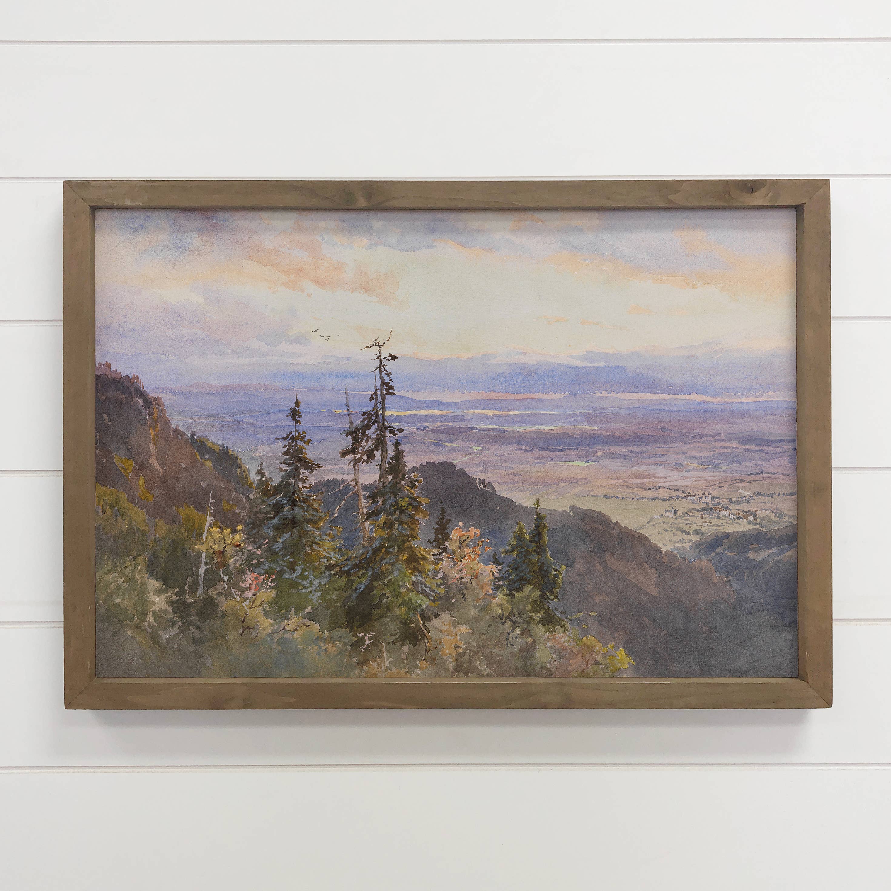 Tree Line on the Mountains - Mountain Landscape Canvas Art