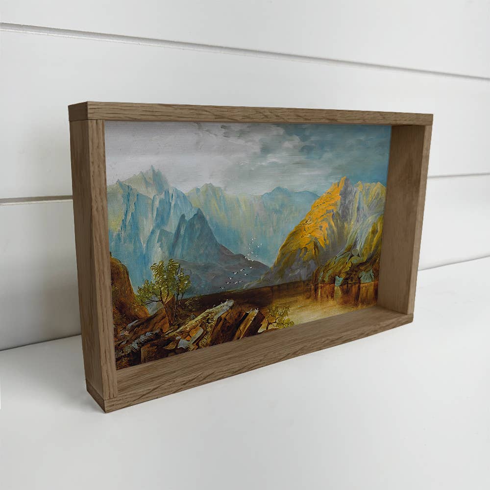 Weber River in Utah - Utah Landscape Canvas Art - Framed Art