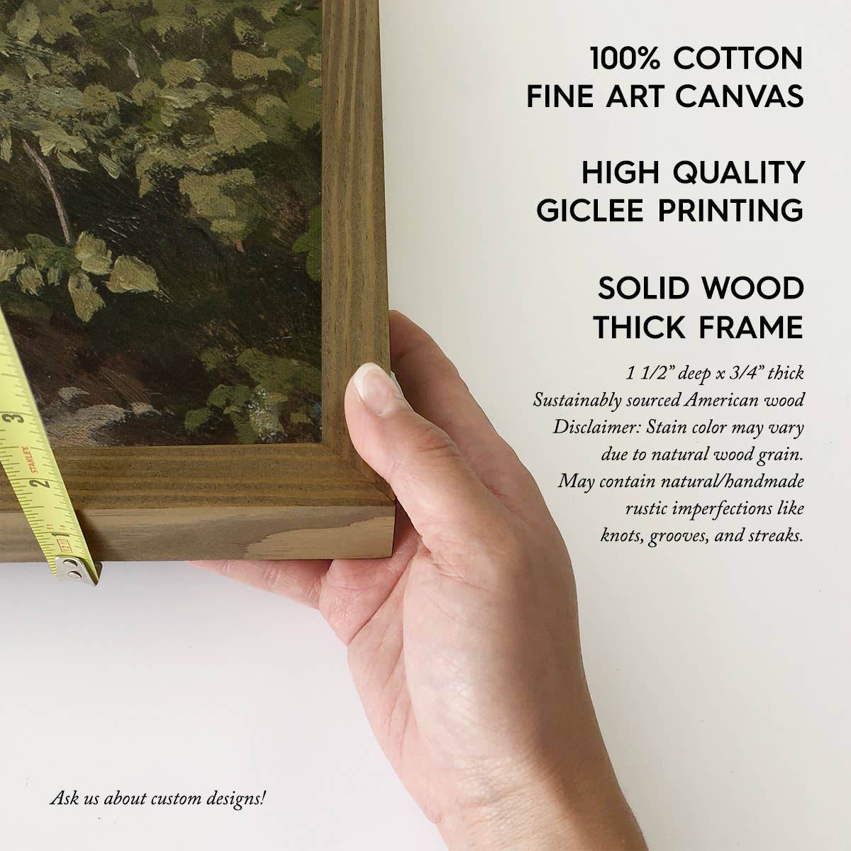 Tree Study - Tree Landscape Canvas Art - Wood Framed Art