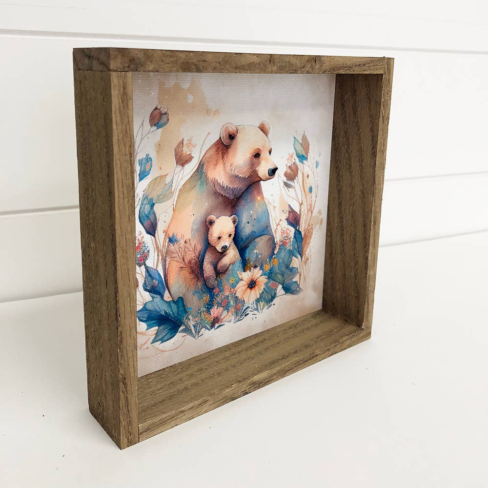 Mama and Baby Bear - Cute Mother's Day Sign for Moms