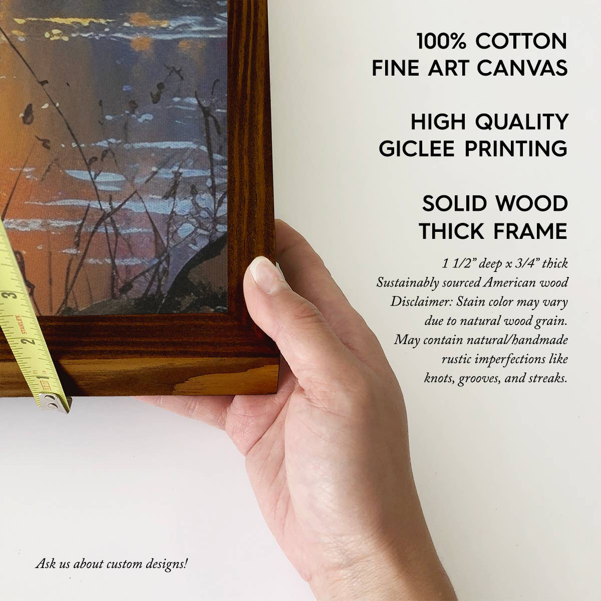 Deer in the Wood in the Fall - Fall Mountain Canvas Art