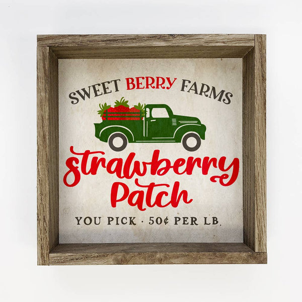Summer Decor-  Sweet Berry Farms- Cute Vintage Truck