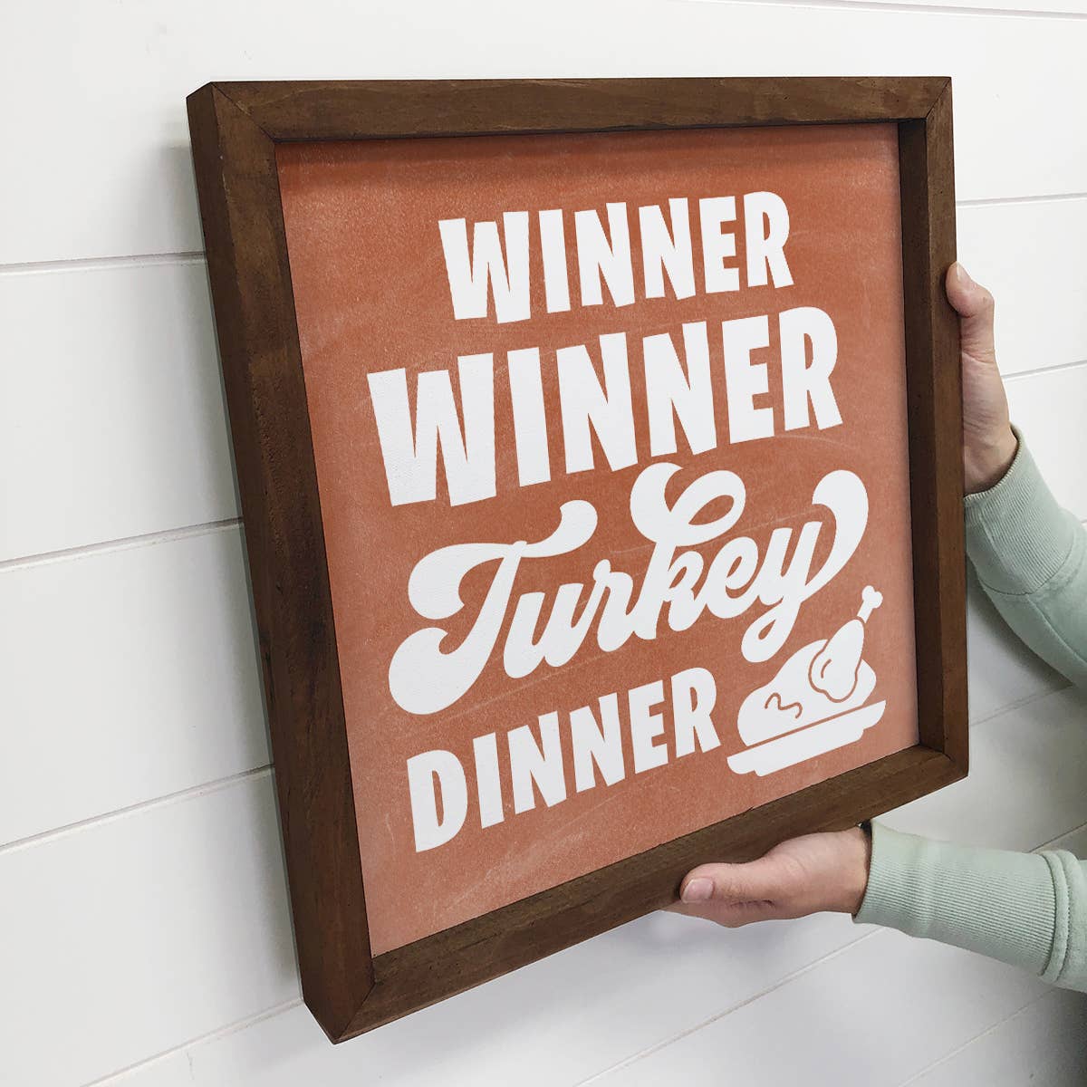 Winner Winner Turkey Dinner - Thanksgiving Canvas Art