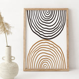 Abstract Arches Canvas & Wood Sign Wall Art