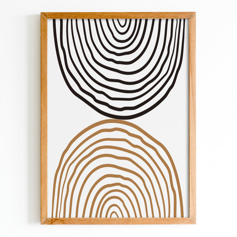 Abstract Arches Canvas & Wood Sign Wall Art