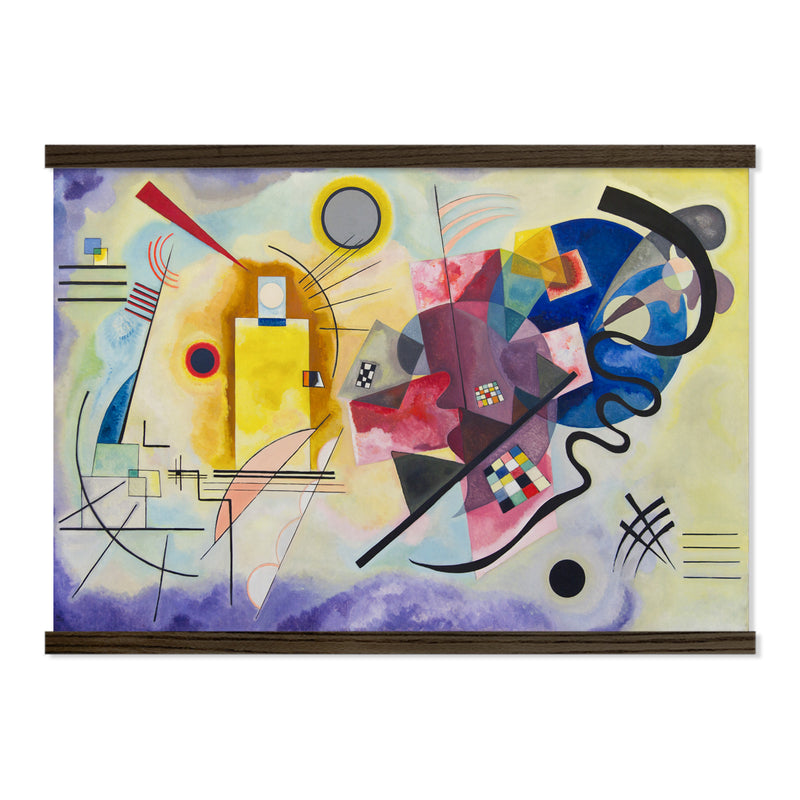 Extra Large Abstract Canvas Wall Art - Wassily Kandinsky  Yellow-Red-Blue